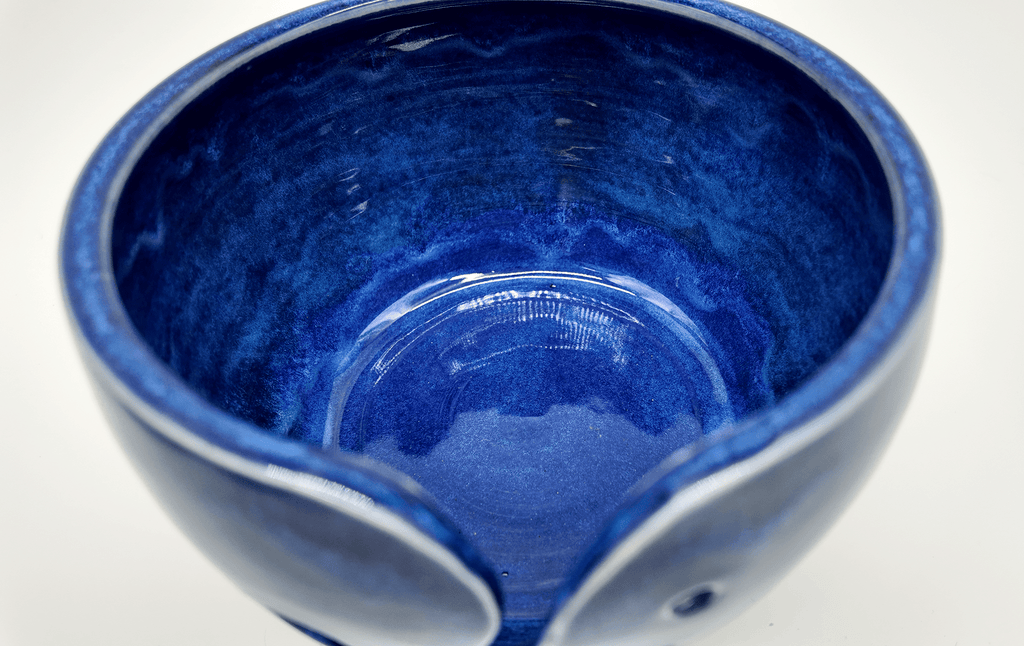Inside the Lavenham Blue Ceramic Yarn Bowl Market Place