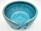 Inside the Lavenham Blue Ceramic Yarn Bowl Water Street